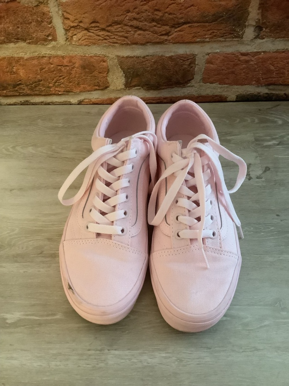 Vans Pink Canvas Low-Top Lace-Up Sneakers